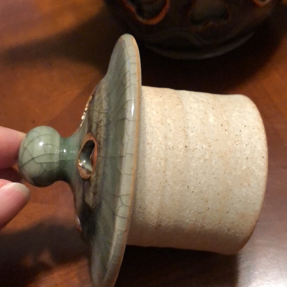 Vintage Somayaki Japanese Somaware Heart cut out Tea Pot - Picture 3 of 9